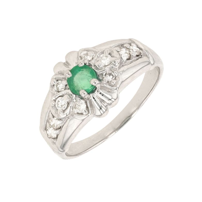 Acheter Bague émeraude 0.22 carat et diamants 0.20 carat or blanc 4.55g Comme neuf - 1300,00 € Bague émeraude 0.22 carat et diamants 0.20 carat or blanc 4.55g Comme neuf - reconditionné disponible sur Gemme Les Bijoux